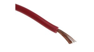 Stranded Wire PVC 0.75mm² Annealed Copper Red H05V-K 100m